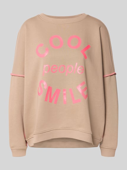 miss goodlife Relaxed Fit Sweatshirt mit Rundhalsausschnitt Sand 2