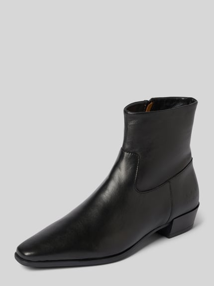 Copenhagen Stiefeletten aus Leder mit Reißverschluss Black 1