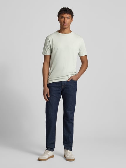 LERROS T-shirt met labelstitching Lindegroen - 1