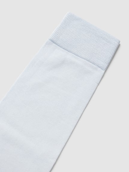FALKE Kniestrümpfe mit Logo-Stitching Modell 'Tiago' Bleu 2