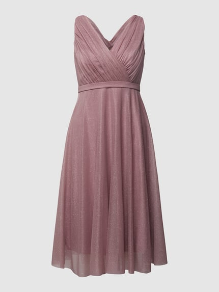 TROYDEN COLLECTION Cocktailkleid mit Taillenpasse Mauve 2