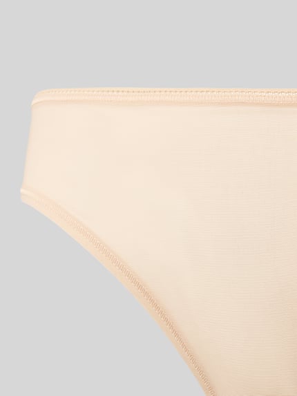 Produktfoto, Slip mit elastischem Bund Modell 'SmoothIllusion' von Hanro, beżowy, gładka tekstura, materiał z dodatkiem stretchu, dopasowany krój