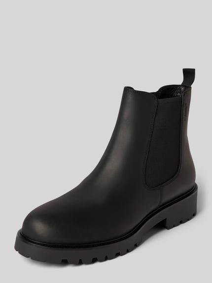 Vagabond Buty chelsea ze skóry bydlęcej welurowej model ‘KENOVA’ Czarny 1