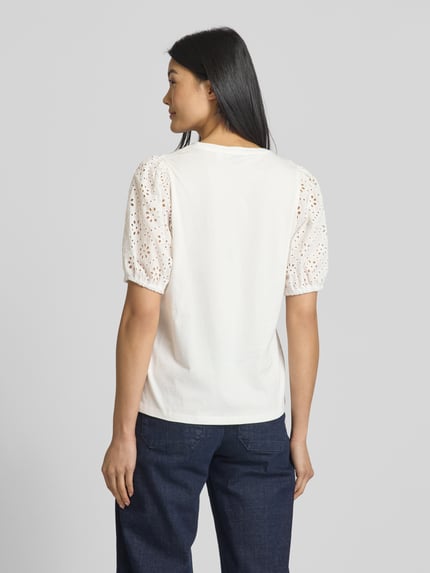 b.young T-Shirt mit 1/2-Ärmel Offwhite 5