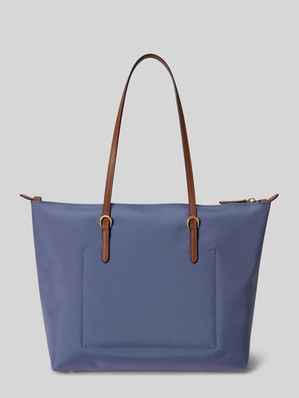 Lauren Ralph Lauren Henkeltasche mit Logo-Applikation Blau 4