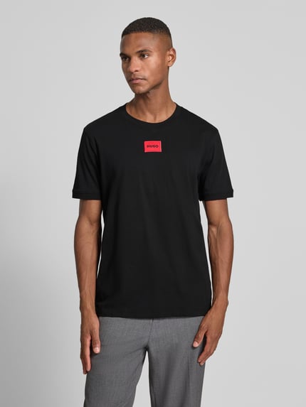 HUGO T-Shirt aus Baumwolle Modell 'Diragolino212' Black 4