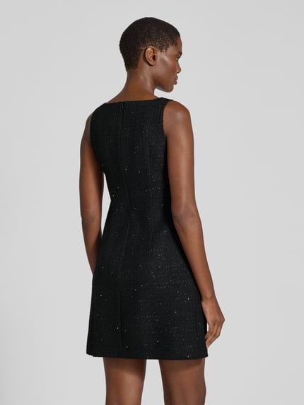 HUGO Cocktailkleid mit Bouclé-Struktur Modell 'Kalife' Black 5