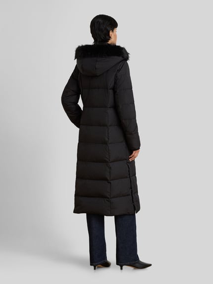 Lauren Ralph Lauren Płaszcz pikowany z odpinanym kapturem Czarny 5