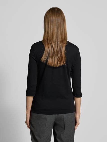 Christian Berg Woman T-shirt met siersteentjes en 3/4-mouwen Zwart - 5