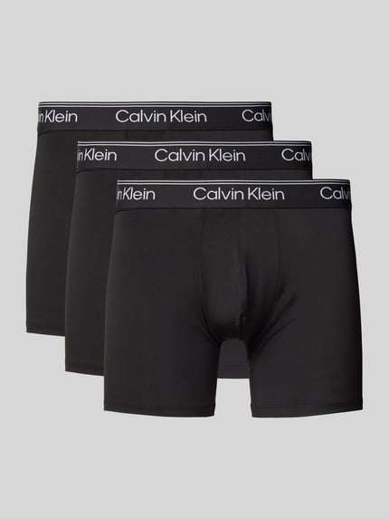 Calvin Klein Underwear Boxershorts mit elastischem Logo-Bund im 3er-Pack Black 1