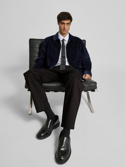 MAISON KITSUNÉ Stoffhose mit elastischem Bund Black 3