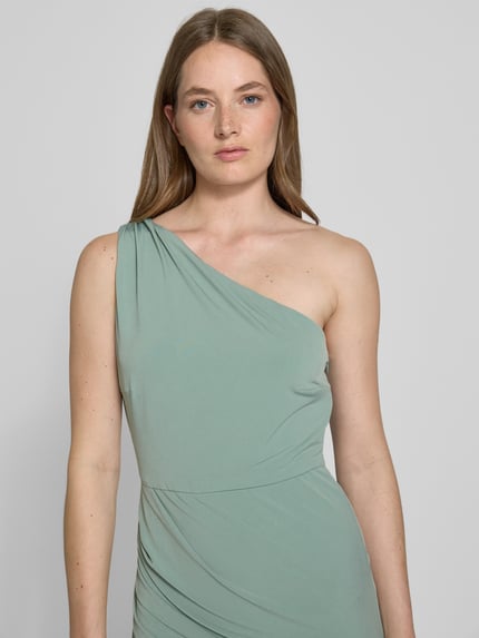 SWING Abendkleid mit seitlicher Raffung Lind 3