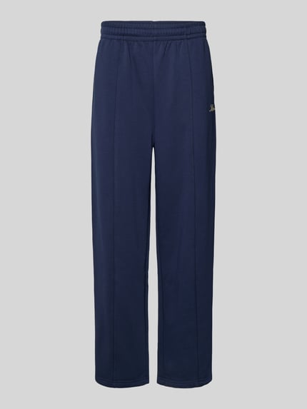 Sweatpants met lengtenaden en labelprint Shop The Look MANNEQUINE
