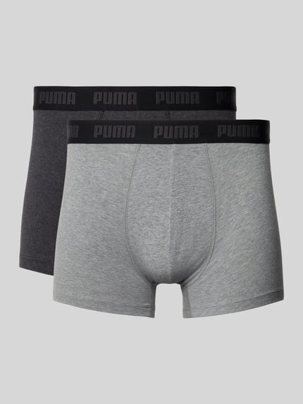 PUMA Trunks mit Label-Detail im 3er-Pack Dunkelgrau 1