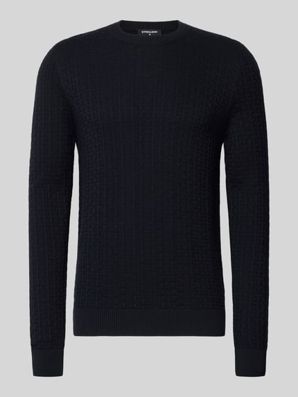 Strellson Regular Fit Pullover aus reiner Baumwolle Modell 'Adrian' Marine 2