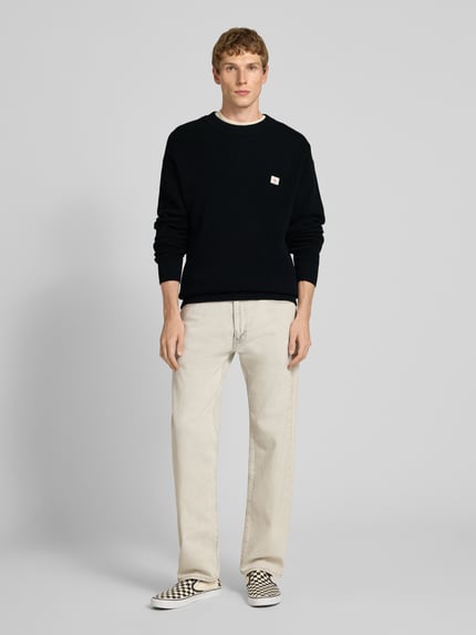 Calvin Klein Jeans Strickpullover mit Label-Patch Black 1
