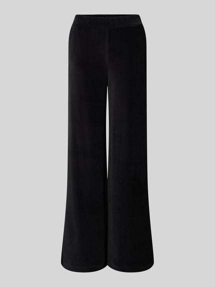 Produktfoto, Cordhose mit Eingrifftaschen und elastischem Bund van Smith and Soul, zwart, wijde pijpen, katoenmix, fijne ribtextuur