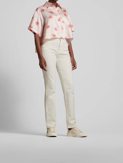Kenzo straight fit jeans van puur katoen Beige - 4