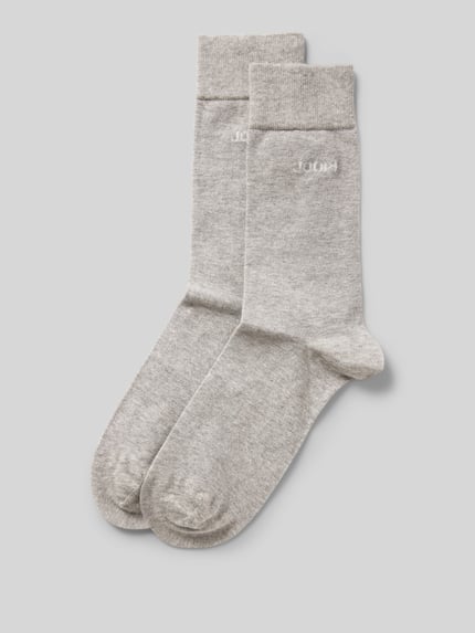 JOOP! COLLECTION Socken mit Label-Print Hellgrau Melange 1