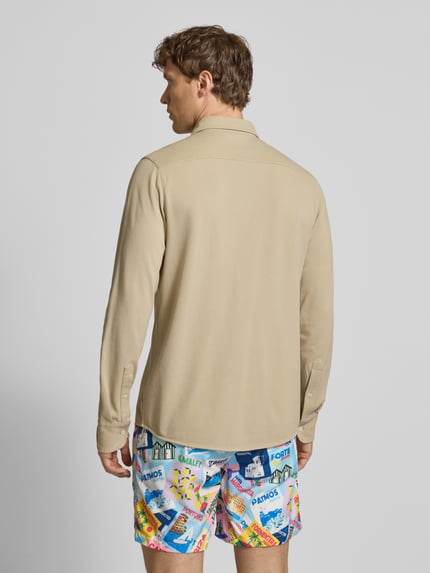 MC2 Saint Barth Freizeithemd mit Knopfleiste Modell 'AMALFI' Beige 5