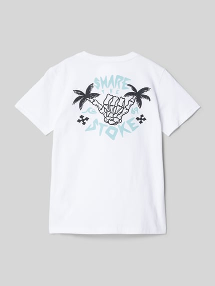 Quiksilver T-shirt z okrągłym dekoltem Biały 3