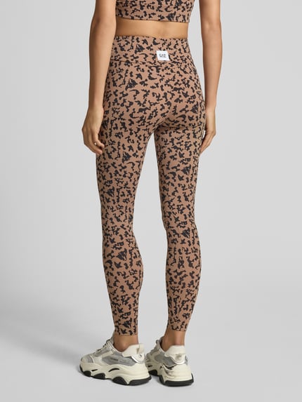 EA7 Emporio Armani Leggings mit elastischem Bund Beige 5