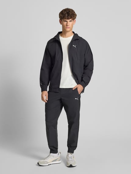 PUMA Performance Kurtka treningowa o kroju relaxed fit z kapturem Czarny 1