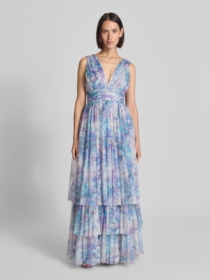 Lace & Beads Cocktailkleid im Stufen-Look Rosa 4