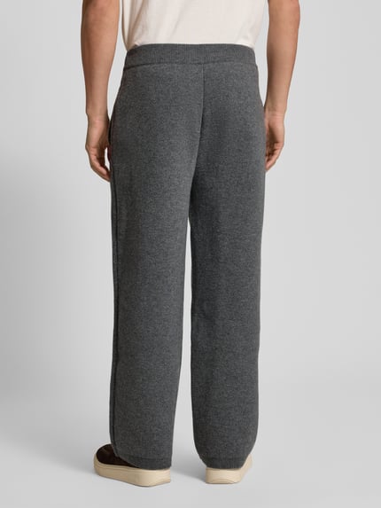 Lacoste Loose Fit Sweatpants aus Woll-Mix Mittelgrau 5