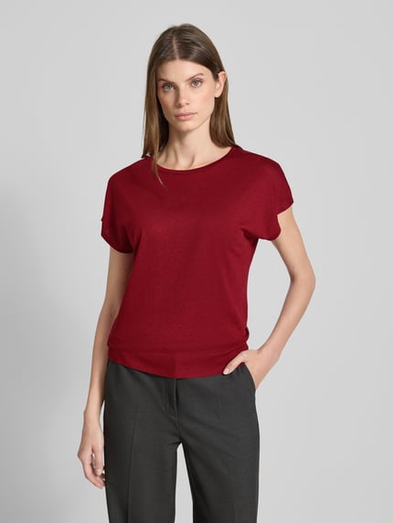 someday. T-shirt met ronde hals, model 'Kaja' Rood - 4