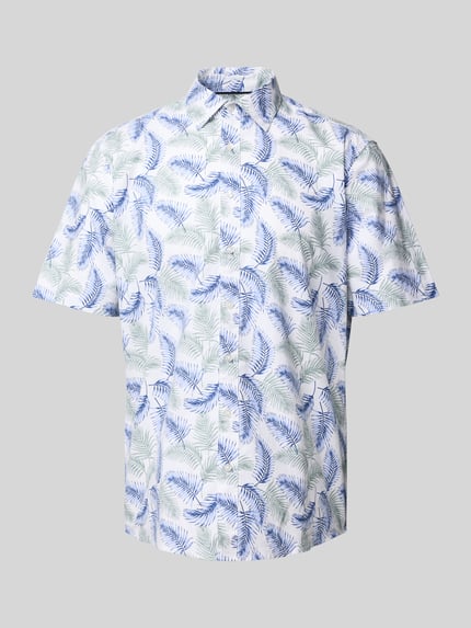Jake*s Casual Fit Business-Hemd mit Kentkragen Weiss 2