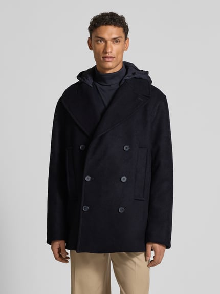 Armani Exchange Jacke mit abnehmbarer Kapuze und Eingrifftaschen Dunkelblau 4