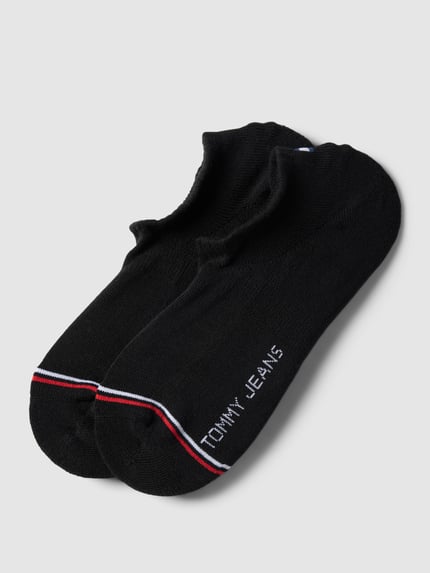 Tommy Hilfiger Footies met contraststrepen in een set van 2 Zwart - 1