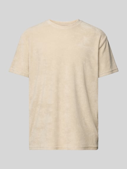 ONLY & SONS T-Shirt mit geripptem Rundhalsausschnitt Modell 'HELLAS' Beige 2