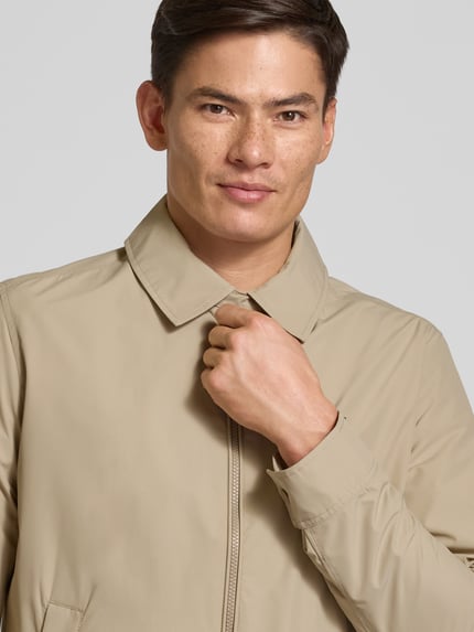 Tommy Hilfiger Regular Fit Blouson mit Umlegekragen Beige 3