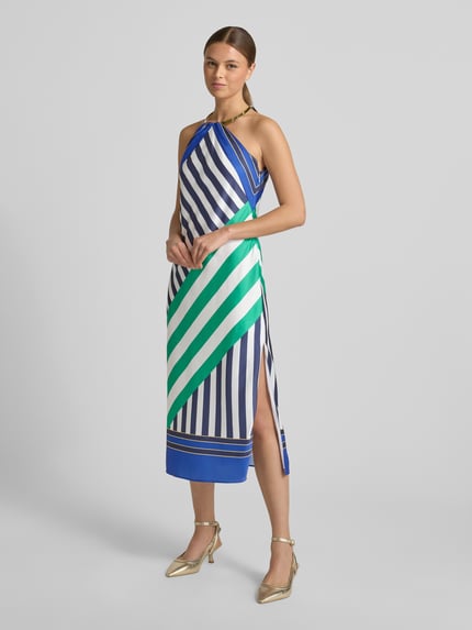 Lauren Ralph Lauren Nauwsluitende cocktailjurk met all-over motief model 'SULADRI' Orange - 1