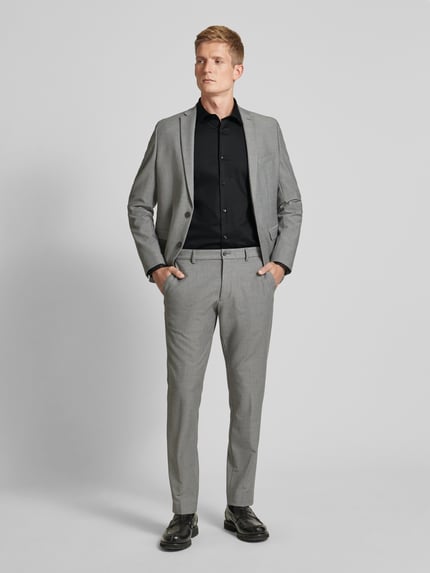JOOP! COLLECTION Slim Fit Business-Hemd mit Kentkragen Modell 'Pit' Black 1