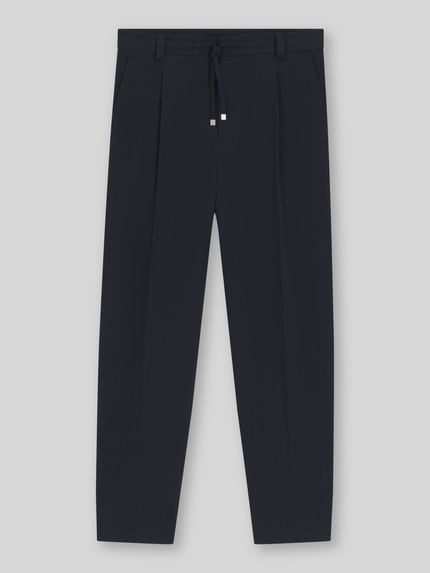 HUGO Modern Fit Hose aus Baumwoll-Mix Dunkelblau 2