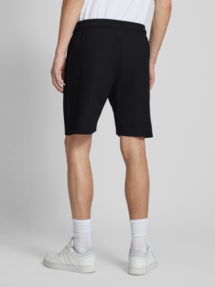 PEGADOR Regular fit korte broek in riblook Zwart - 5