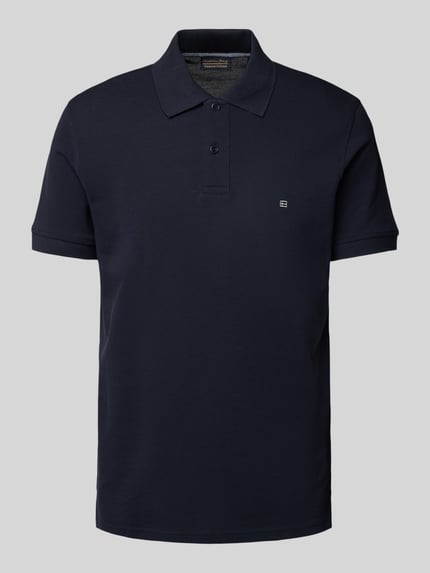 Christian Berg Men Koszulka polo z wyhaftowanym logo Granatowy 2