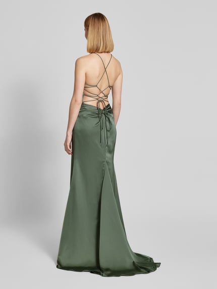 Mascara Abendkleid mit V-Ausschnitt Gruen 5