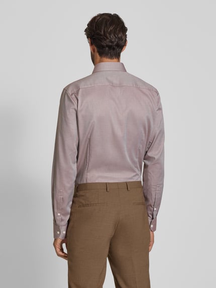 OLYMP Level 5 Slim fit zakelijk overhemd met kentkraag Middenbruin - 5