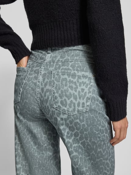 MAC Jeansy z szerokimi nogawkami i 5 kieszeniami Średnioszary 3