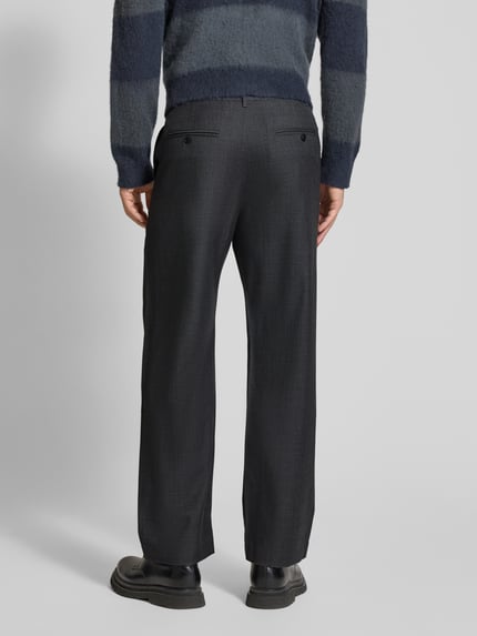 Wood Wood Hose aus Woll-Mix mit Gesäßtaschen Modell 'Henry trousers' Mittelgrau 5