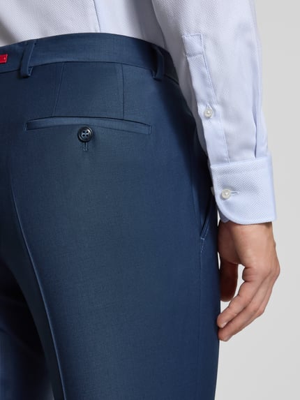 ROY ROBSON Slim Fit Anzug aus Schurwoll-Elasthan-Mix Royal 7