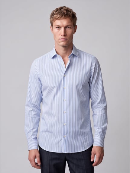 OLYMP Level 5 Body Fit Businesshemd mit Kentkragen Bleu 4