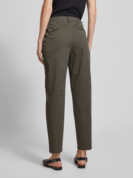 VERO MODA Tapered Leg Chino mit Knopf in Hornoptik Modell 'CHRISTY' Oliv 5