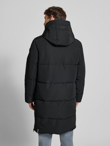 khujo Gewatteerde mantel met capuchon en tweewegritssluiting model 'LEAR' Zwart - 5