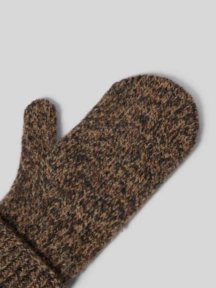 Christian Berg Woman Handschchoenen van zuivere wol Middenbruin - 3