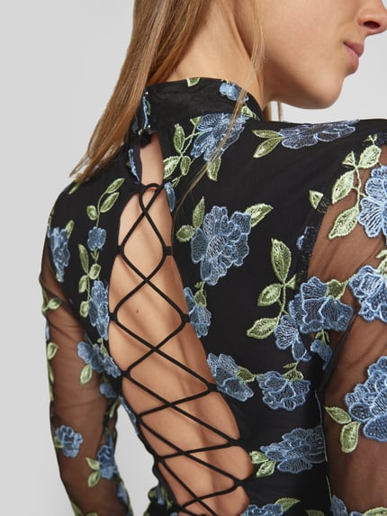 ROTATE Mini-jurk met rugdecolleté Zwart - 3